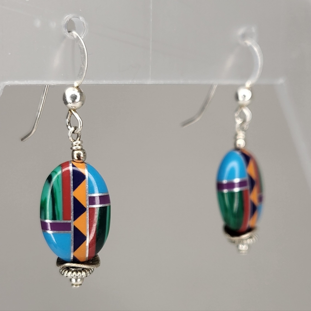 Native Multicolor Beaded Earrings